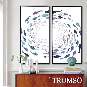 TROMSO-北歐時代風尚有框畫_40x80cm 無限游魚