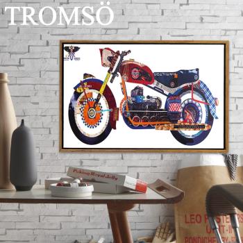 TROMSO-北歐風尚板畫有框畫 40x60cm 時代重機