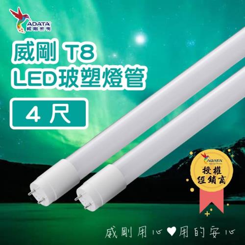 【ADATA威剛】4尺(18W) [30入]LED T8 玻璃燈管 (白/黃 任選)