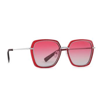 【INVU】瑞士時尚金屬大方框偏光太陽眼鏡-亞洲限定款 (透紅) Z1904C