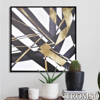 TROMSO-時尚風華抽象有框畫大幅_60x60cm 摩登輝煌
