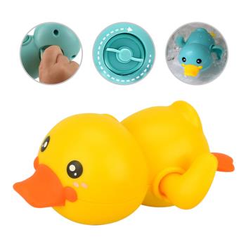 Colorland-4隻入-兒童戲水玩具 浴室洗澡 小烏龜發條玩具 小鴨子發條玩具