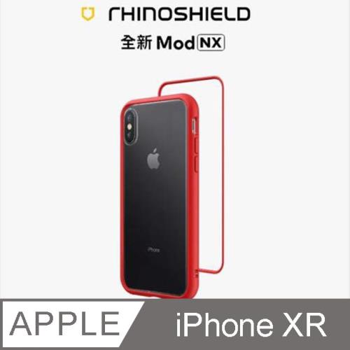【RhinoShield 犀牛盾】iPhone XR Mod NX 邊框背蓋兩用手機殼-紅色