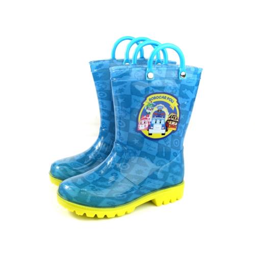 POLI 救援小英雄 雨鞋 雨靴 藍色 中童 童鞋 PUKL91606 no685