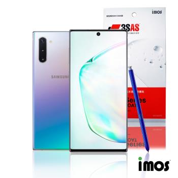 iMos 3H3SAS Samsung Note 10(正面)超抗非滿版潑水疏油效果保護貼