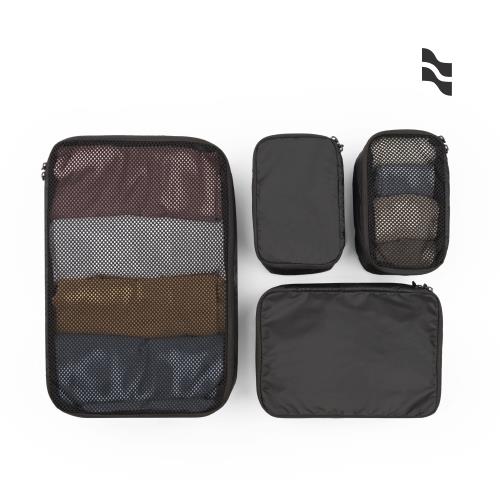 LOJEL Packing Kit 收納袋 收納包 分裝袋 4件組 黑色
