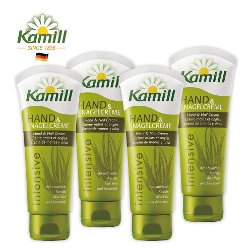 【Kamill 德國卡蜜兒】蘆薈滋潤護手霜100ml x4入 庫拉索蘆薈保濕+酪梨精華滋潤 雙效滋養快速吸收 修復疲勞雙手