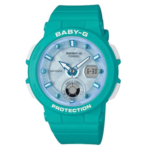 【CASIO 卡西歐】BABY-G 夏日雙顯電子錶(BGA-250-2A)