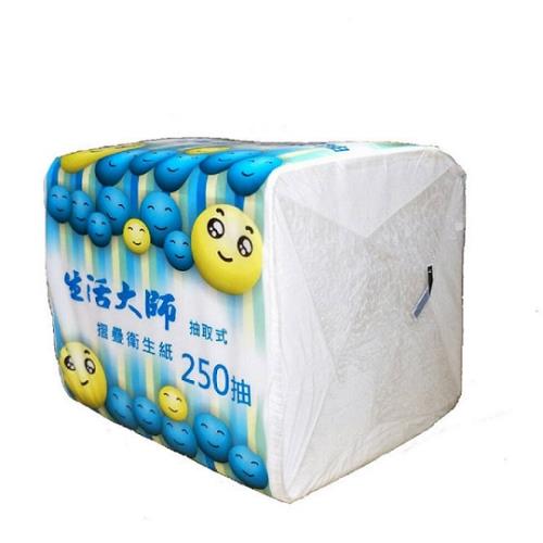 生活大師 單抽式衛生紙250抽x48包