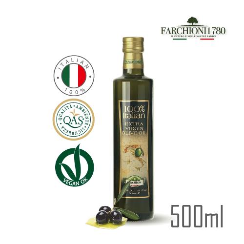 義大利法奇歐尼 100%義大利 莊園特級冷壓初榨橄欖油500ml X1-金圓瓶