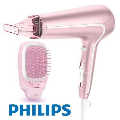 PHILIPS 飛利浦 水潤溫控護髮吹風機 BHD171 + HP4588時尚負離子魔法梳