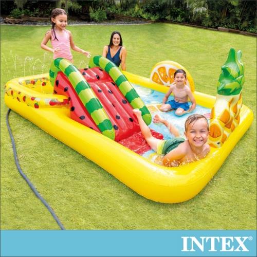 INTEX 水果樂園遊戲池戲水池(244*191cm) 適用2歲+(57158)