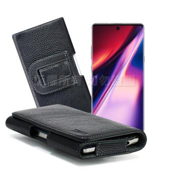 Xmart for 三星 Samsung Galaxy Note10+ 麗緻真皮腰掛皮套