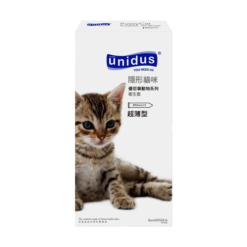 Unidus優您事動物系列保險套 隱形貓咪 超薄型12入 其他品牌保險套 Etmall東森購物網