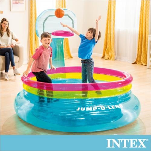 INTEX 籃球框跳跳床 適用3-6歲(48265)