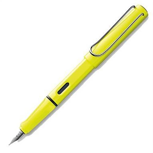 LAMY 狩獵者系列2013螢光黃鋼筆最新型限量筆款 lm013-6/F尖