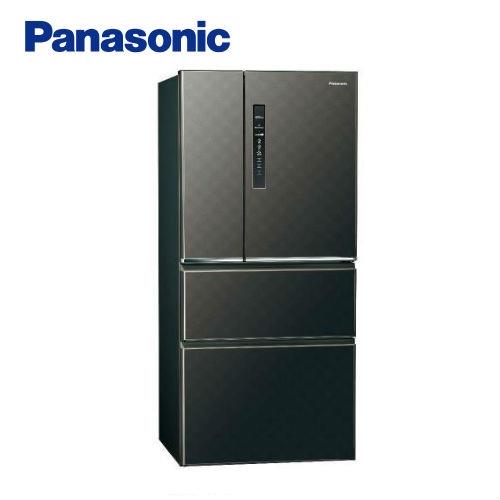 Panasonic國際牌610L一級能效四門變頻電冰箱(絲紋黑)NR-D610HV-V (庫)