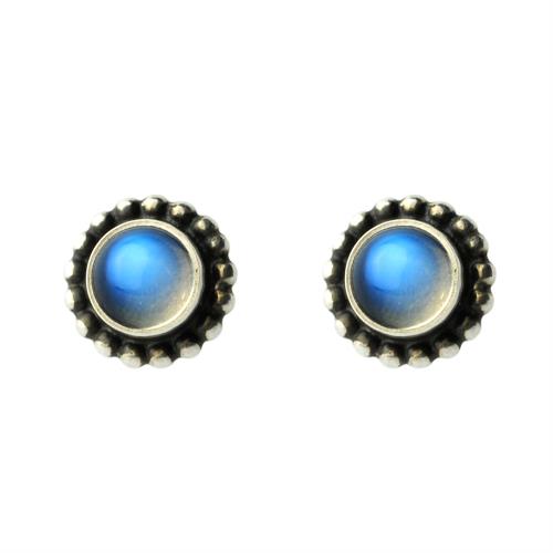 【Georg Jensen 喬治傑生】# 9 Moonlight 月光石針式耳環