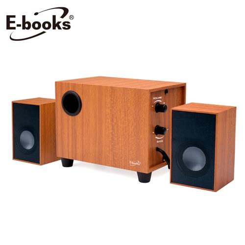 E-booksD27重低音2.1聲道木質多媒體喇叭