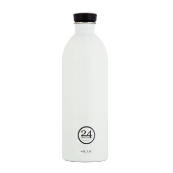 【義大利 24Bottles】高耐磨輕量冷水瓶 1000ml - 冰雪白