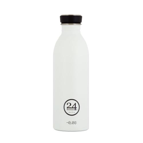【義大利 24Bottles】高耐磨輕量冷水瓶 500ml - 冰雪白