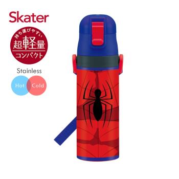 Skater 兒童不鏽鋼直喝式水壺(470ml)蜘蛛人