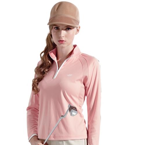 【Londa Polo】吸濕排汗女版長袖POLO衫P71362桔粉色