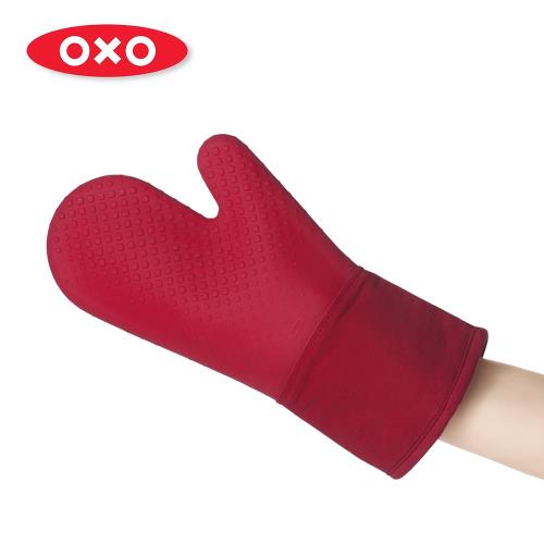 【OXO】矽膠隔熱手套-紅(烤焙手套/烤箱手套)