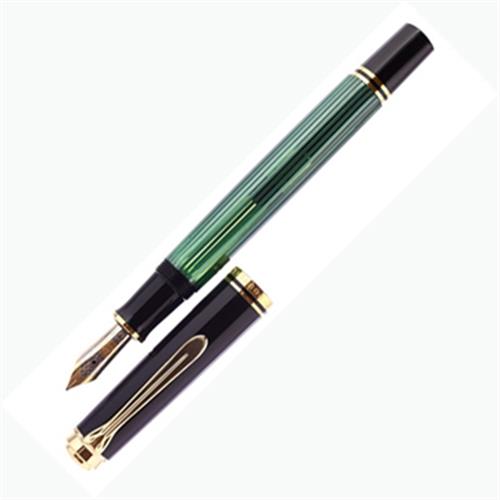 Pelikan 德國百利金 Ｍ600 14k鋼筆  -綠桿金夾