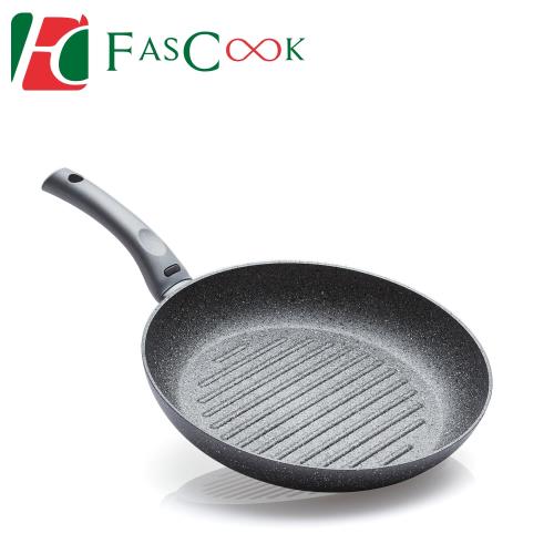 【fascook】礦岩不沾煎烤鍋30cm(義大利原裝進口)