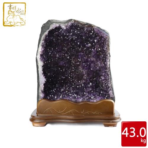 吉祥水晶 巴西紫水晶洞 43kg 土型晶洞