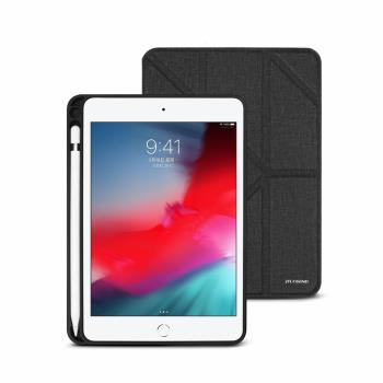 JTLEGEND iPad mini 2019 Amos 7.9 吋 相機快取多角度折疊布紋皮套(含Apple pencil槽)