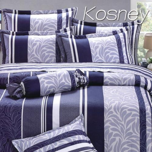 KOSNEY  浪漫藍調  加大活性精梳棉六件式床罩組台灣製