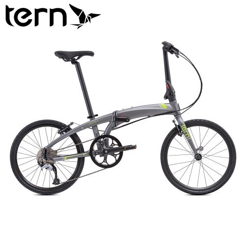 Tern 2019 Verge D9 22吋9速451輪組鋁合金折疊單車-青銅底綠標白線