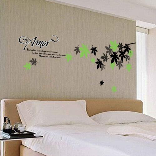【半島良品】DIY無痕創意牆貼/壁貼-楓葉 AY718中