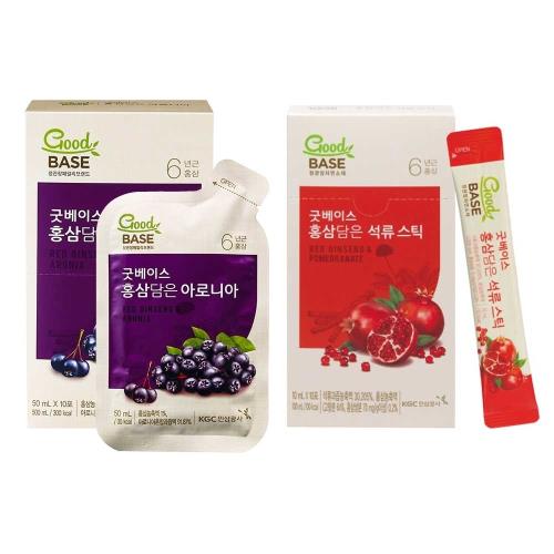 【正官庄】 高麗蔘野櫻莓飲10入+高麗蔘石榴精華飲stick 10入