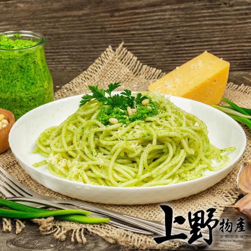 上野物產  亞德里奶青醬鮭魚義大利麵x24包 (麵體+醬料包 300g土10%/包)  (義大利麵 義式美食 鮭魚 團購 美食)