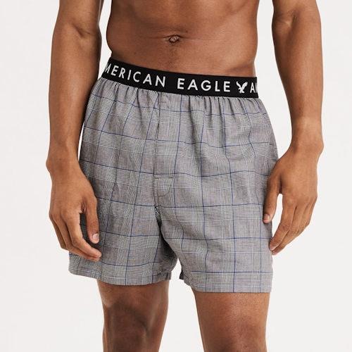 American Eagle 2019男時尚經典灰色條紋四角內著3件組