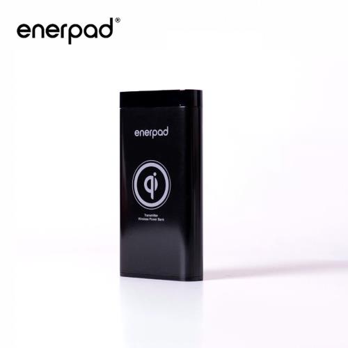 【enerpad】QI無線充電行動電源10000mAh-黑(Q-10K)
