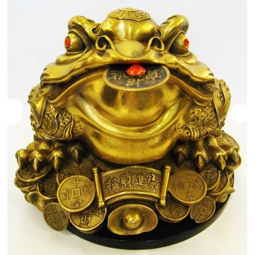 開運陶源]純銅金蟾蜍招財三腳咬錢蟾蜍(特大) 銅雕|蟾蜍|ETMall東森購物網