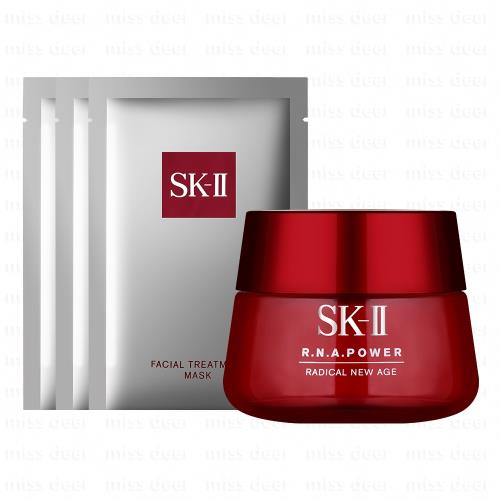 SK-II R.N.A.超肌能緊緻活膚霜100g+青春敷面膜(單片)x3