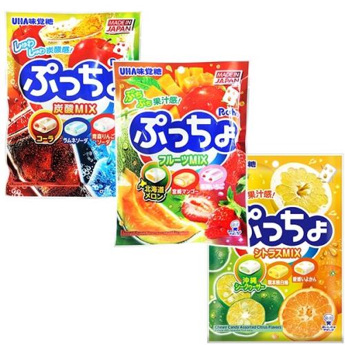 [UHA]日本味覺糖 普超軟糖/綜合汽水味/綜合水果味/綜合柑橘味(6包/組)