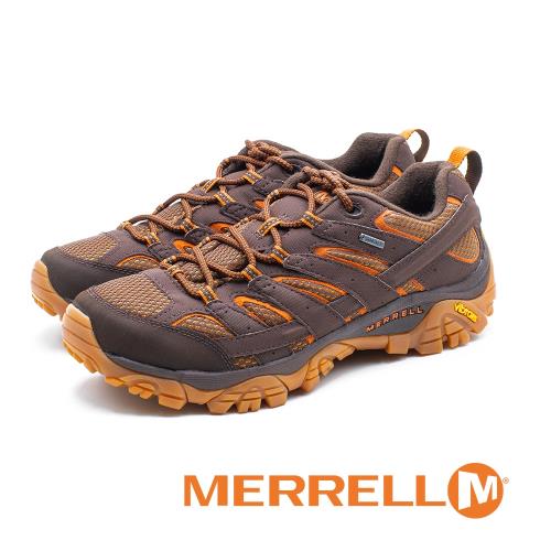 MERRELL(男) Moab 2 Mid GORE -TEX 防水登山鞋 男鞋-橘棕色