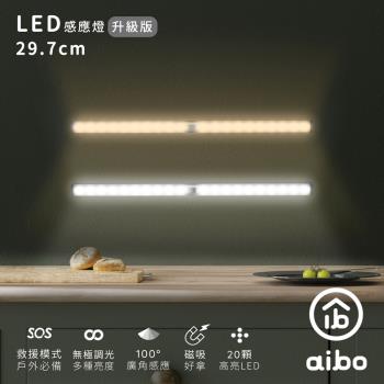 aibo 升級版多功能 USB充電磁吸式 29.7cmLED感應燈管(LI-33L)