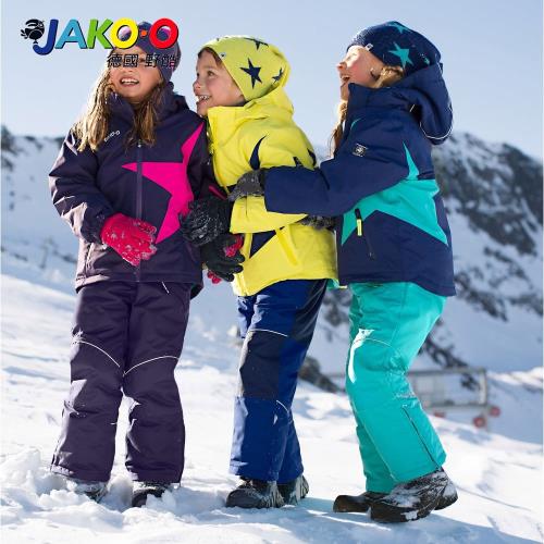 【JAKO-O德國野酷】保暖連身吊帶雪褲(兒童滑雪雪衣)