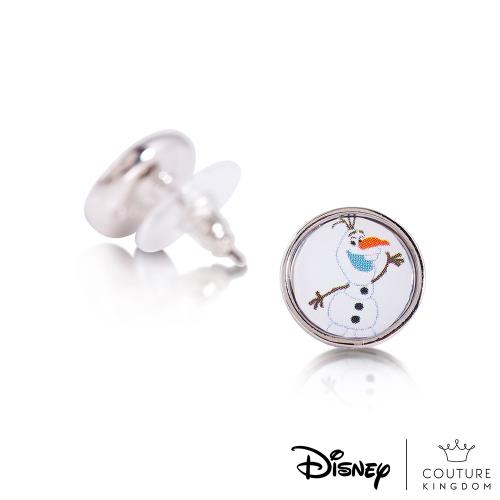 Disney Jewellery - Couture Kingdom 迪士尼冰雪奇緣2 雪寶錢幣鍍14K白金耳釘