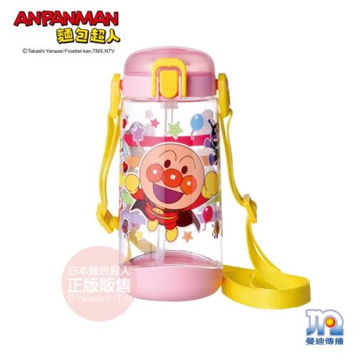 麵包超人-AN麵包超人鎖蓋吸管水壼450ml(粉紅)
