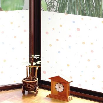 日本MEIWA節能抗UV靜電窗貼 (和風彩球) 92x500公分