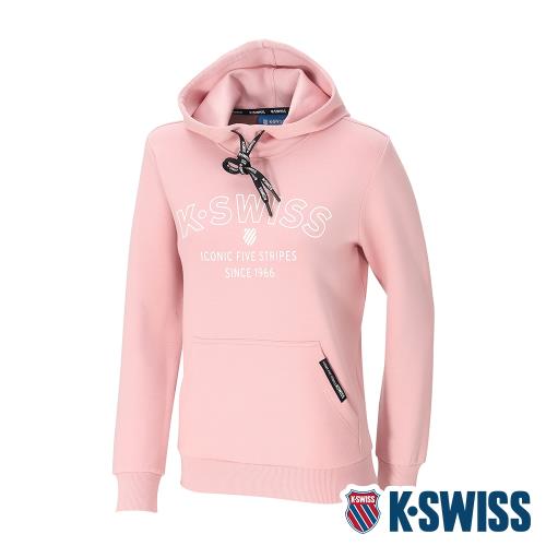 K-SWISS Embossed KS Logo Hoodie連帽上衣-女-粉紅