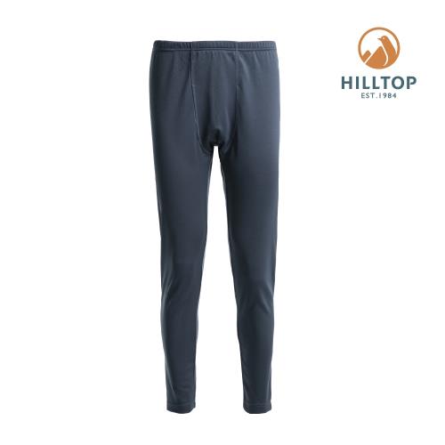 【hilltop山頂鳥】男款TORAY保暖吸濕快乾衛生褲H57M48藍灰